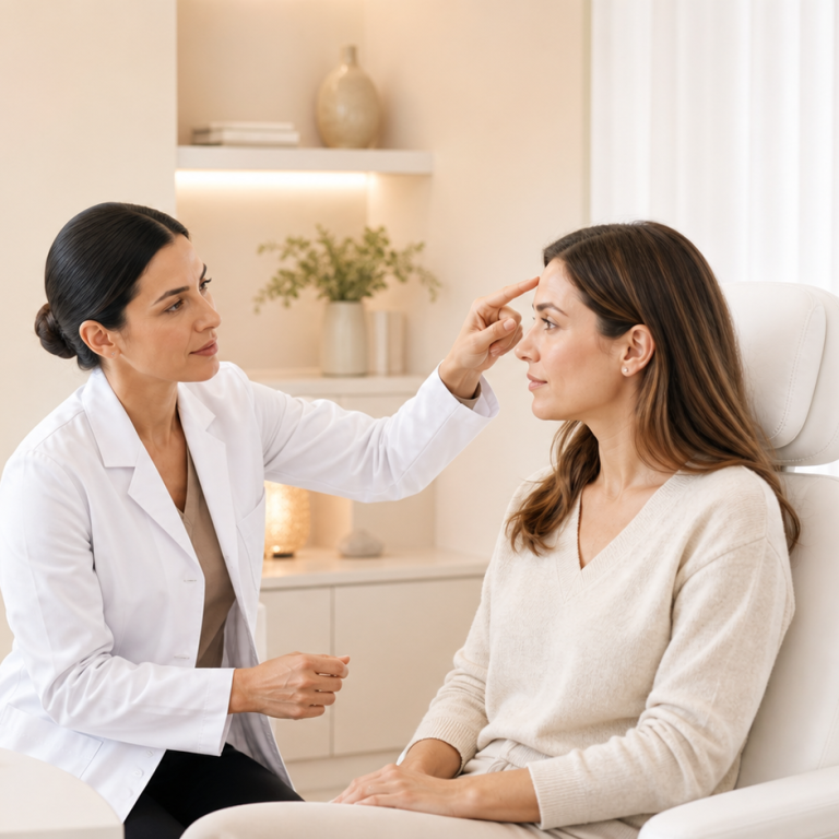 Zornesfalte mit Botox behandeln in Hannover | Praxis Yildiran Ärztliche Beratung zur Botox-Behandlung der Zornesfalte und Glabellafalte in der Praxis Yildiran in Hannover